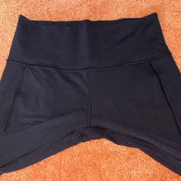 EXCELLENT Lululemon Skinny Groove Pant 31" Full Luon Black Yoga Leggings 8 - Picture 4 of 9